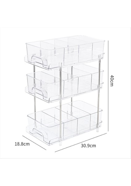 3 Katmanlı Banyo Lavabo Organizatörleri ve Depolama Mutfak Organizasyonu Bölücülerle Dolap Organizatörünü Çekin (Yurt Dışından) indirimleri