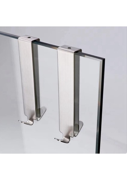 Çift Kanca Havlu Kancaları Cam Duvar Için Banyo Için Modern Havlu Kancaları Anti Bozulma Tasarımı Uzun Kalıcı Performans (Yurt Dışından) fırsatları