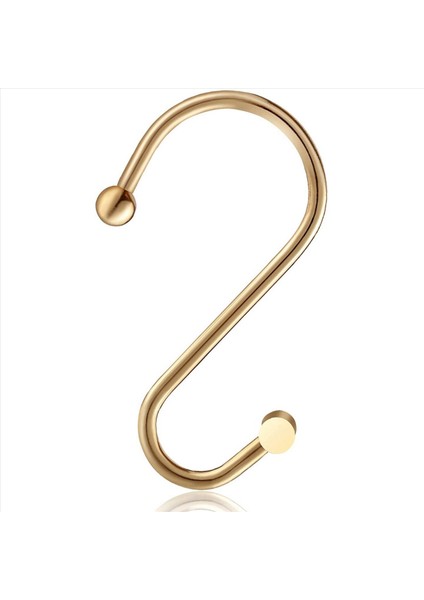 24X Duş Perdesi Kanca Halkaları Pirinç Dekoratif Duş Perdesi Yüzük Banyo Duş Çubuğu Duş Kancaları T Şekilli (Yurt Dışından) indirimleri