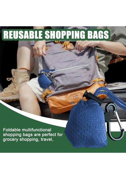 Katlanabilir Bakkal Çantaları Yeniden Kullanılabilir Su Geçirmez Bakkal Alışveriş Çantaları Kancalar ile Büyük Kapasiteli Depolama Makinesi Yıkanabilir (Yurt Dışından) fırsatları