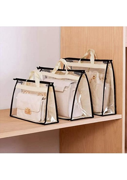 20PCS Temiz El Çantası Depolama Organizatör Toz Kapak Çantaları 5 Boyut Şeffaf Çanta Koruyucu Depolama Çantası Dolap Rafı Için (Yurt Dışından) modelleri