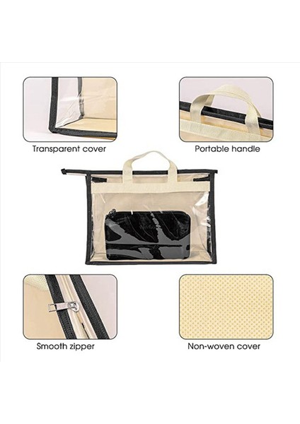 20PCS Temiz El Çantası Depolama Organizatör Toz Kapak Çantaları 5 Boyut Şeffaf Çanta Koruyucu Depolama Çantası Dolap Rafı Için (Yurt Dışından) indirimleri