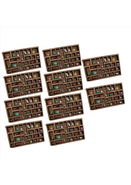 10X 1 12 Minyatür Biblo Rafı Minyatür Kristal Raf Bebek Minyatür Dekor Yazıcılar Tepsisi Minyatür (Yurt Dışından)