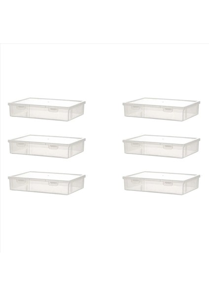 6pcs A4 Boyut Organizatör Kitap Organizatör Ofis Dosyası Kutusu Şeffaf Dosya Organizatör Çocuk Bulma Bulmacıları S (Yurt Dışından)