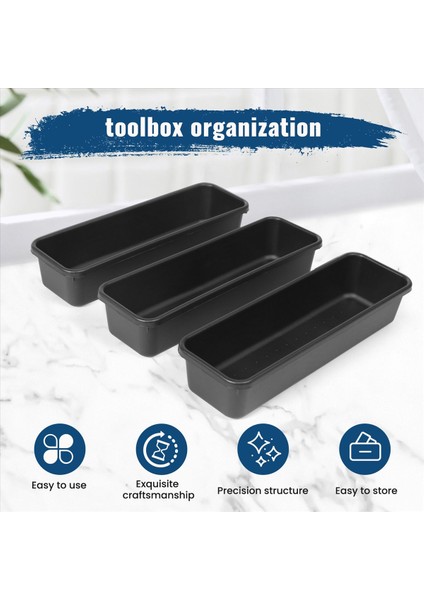 Araç Kutusu Organizatör ve Depolama Tepsisi Araç Kutusu Çekmece Organizatör Kutuları Toolbox Organizer Tepsi Bölücü Seti Siyah 32 Paket (Yurt Dışından) indirimleri