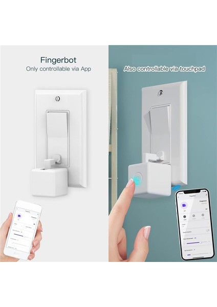 Fingerbot Button Pushers &amp Tuya Bluetooth Hub ve Aksesuar Kiti Touch Control ile Yükseltme Akıllı Yaşam Uygulamasıyla Çalışın (Yurt Dışından) modelleri
