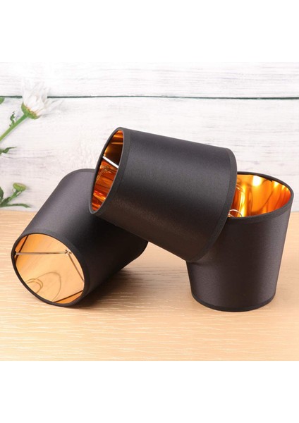 12X Siyah Lamba Tonları Altın Astar Klipsli Hafif Gölgeler Mum Avize Abajurlar (Yurt Dışından) modelleri