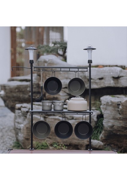 Depolama Rafı Katlanır Çok Katmanlı Raf Kamp Masa Üstü Çift Katmanlı Depolama Raf Çatal Teşheri Raf Işık Raf Kısa Stil (Yurt Dışından) indirimleri