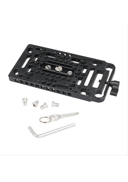 Peynir Plakası V Montaj Pil Plakası 15MM Çubuk Kelepçesi V Kilit Güç Plakası Güç Ayrıştırıcı Adaptörü Için Tek Parçalı (Yurt Dışından)