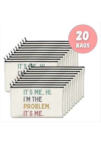 20 Adet Makyaj Çantası Parti Iyilikleri Goodie Çantaları Parti Malzemeleri Hayranları Makyaj Çantası Dekorasyon Çantası Doğum Günü Partisi Iyilikleri (Yurt Dışından) fırsatları