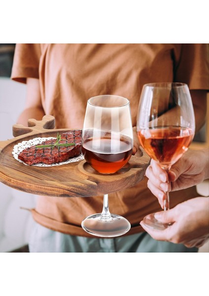 Ahşap Palet Noel Pişmiş Biftek Tepsisi Açık Piknik Şarap Bardak ve Şarap Tutucular Tepsi Meyve Biftek Tabak (Yurt Dışından) fiyatları