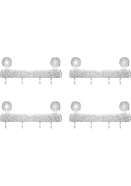 4x Light Lüks Tarzı Yumruksuz Depolama Rafı Duş Emme Emme Kupası Rafı Duş Dispenser Sabun Organizatör (Yurt Dışından)