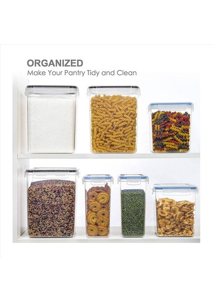 4pcs Kapaklı Büyük Gıda Saklama Kapları Airsight 6 5l Un Şeker Fırınlama ve Kuru Gıda Depolama (Yurt Dışından) modelleri