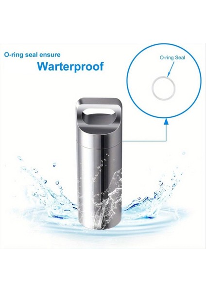 Mini Paslanmaz Çelik Alaşım Su Geçirmez Şişe Ultralight Conta Şişesi Biist Portatif Hap Kutusu Dış Alet (Yurt Dışından) fiyatları