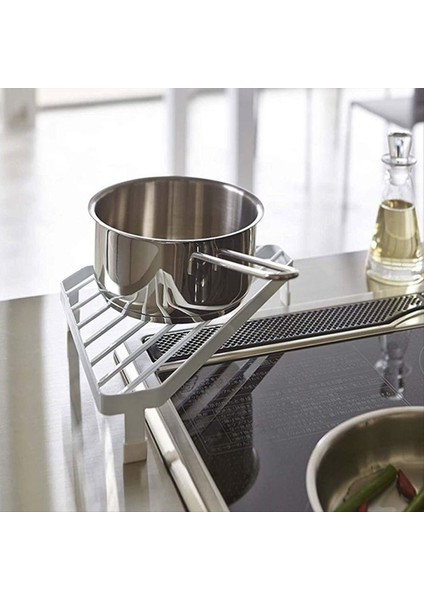 Fırın Açısı Çerçeve Ferforje Üçgen Demir Çerçeve Raf Rafı Anti-Ölçeklendirme Köşe Masa Beyaz (Yurt Dışından) indirimleri