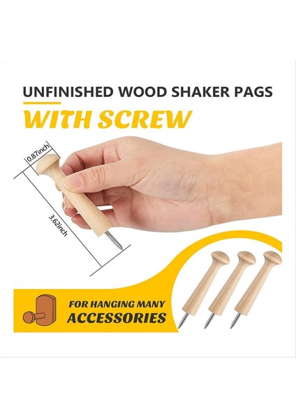 Ahşap Shaker Tırnaklar Ahşap Vidalı Shaker Tırnaklar 2 9 Inç Uzunluğunda Bitmemiş Ahşap Çalkalayıcı Çerçeve Dıy Boya Renkleri (Yurt Dışından) fiyatları