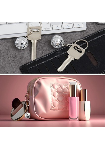 96PCS Mini Disko Topu Anahtarlıklar Disko Topu Iyilikleri Ayna 70S 80S 90S Disko Anahtarlık Toplu Gümüş Disko Aksesuarları (Yurt Dışından) fırsatları