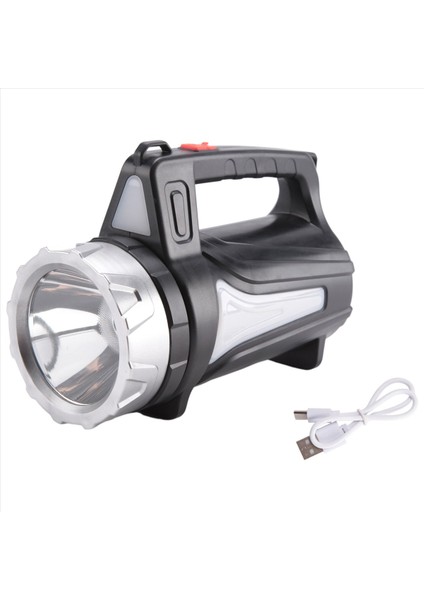 Taşınabilir LED El Feneri USB Şarj Edilebilir Su Geçirmez El Fener LED El Fenerleri Açık Kamp Yürüyüşü (Yurt Dışından)