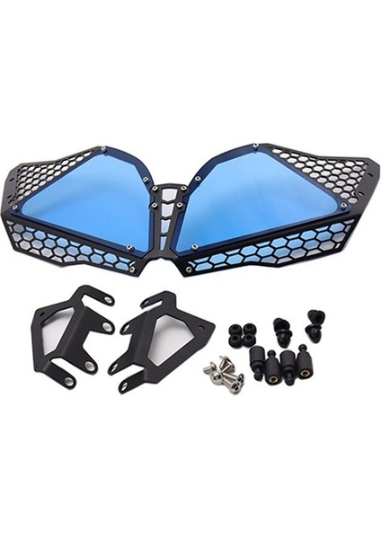 Suzuki V-Storm DL650 12-16 Motosiklet Cnc Modifiye Izgara Far Kapağı Trim Kapak Mavi (Yurt Dışından)