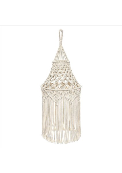 6x Macrame Lamba Gölge Asma Kolye Işık Kapağı Modern Ofis Yatak Odası Oturma Odası Kreş Yurt Odası Bohemya (Yurt Dışından) modelleri
