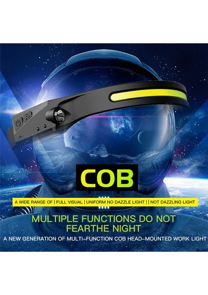 Indüksiyon Kafa Işık Lambası Koçanı LED Kafa Işık Lambası Açık Sürüş Işığı USB Şarj Edilebilir Gece Koşu Işık (Yurt Dışından) fiyatları