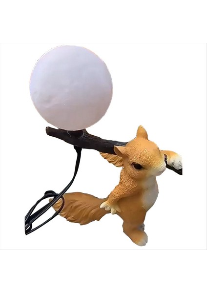 Reçine Sincap Mini LED Gece Işık Çocuk Oda Masa Lambası Hayvan Sincap Masa Lambası Başucu Lambası Ev Dekoru Biz Fiş (Yurt Dışından) fiyatları