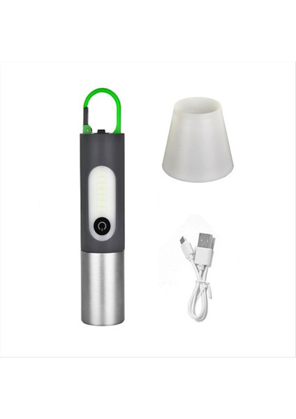 Zoomable LED El Feneri Yüksek Lümenler LED Şarj Edilebilir El Feneri 4modes Hafif Yüzan Işığı Torçu Açık (Yurt Dışından)