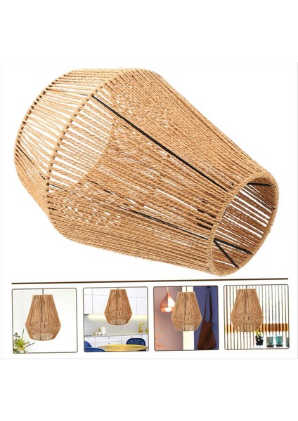 Dokuma Avize Gölgesi Rattan Laborato Home Masa Lambası Başucu Masa Lambası Manuel Kağıt Ipi (Yurt Dışından) indirimleri