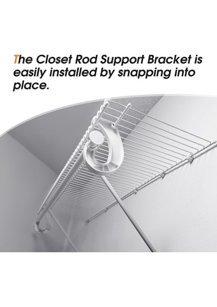 4 Adet Asılı Dolap Çubuğu Desteği 3/4 Dolap Raf Çubuğu Tutucu Asılı Giysiler Için Sağlam J Şeklinde Dolap Braketleri (Yurt Dışından) indirimleri