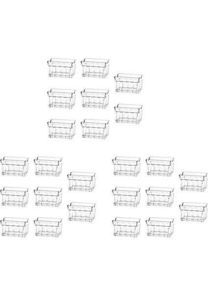 24PCS Akrilik Şeker Paketi Tutucu Şeker Torbası Depolama Konteyner Tablo Ekran Doku Kasesi (Yurt Dışından)