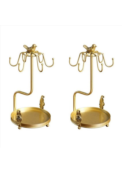 2x Kahve Fincan Tutucu Çay Bardağı Depolama Rafı Çay Fincanı Standı Bağımsız Kupa Fincan Tutucular Bardaklar Stand B (Yurt Dışından)