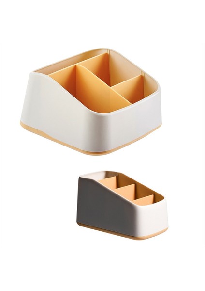 Masaüstü Depolama Kutusu Destekçi Organizatör Çok Fonksiyonlu Masa Organizatör Ofis Kırtasiye Sarı (Yurt Dışından)