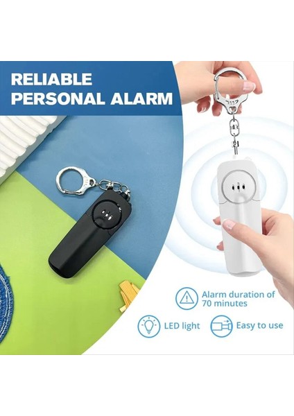 Anahtarlık 130DB Hacim Düdük Sırt Çantası Kolye Siyah ile Daha Hafif ve Daha Ince Dişi Taşınabilir Alarm (Yurt Dışından) fırsatları