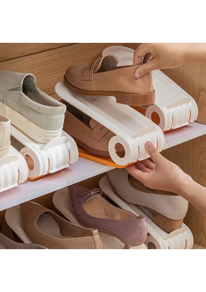 2x Ayakkabı Depolama Rafı Kaydet Alanı Ayakkabı Organizatörü Istifleyicisi Ayarlanabilir Ayakkabı Istifleyicisi Ayakkabı Istifleyici Yuvaları Organizatör (Yurt Dışından) modelleri