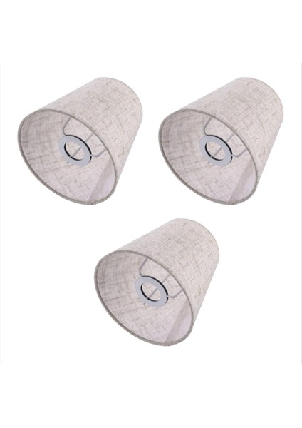 3x Küçük Lamba Gölgesi Bez Lambası Kapağı Avize Lamba Toz Kapağı Kumaş Lamba Aksesuar Masa Lambası ve Zemin Işığı Için (Yurt Dışından)