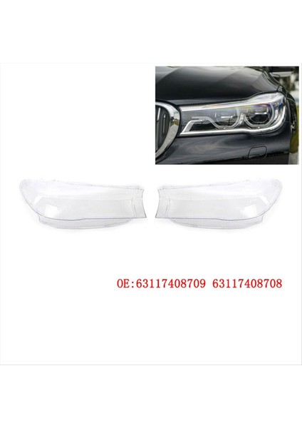 1paır Araş Fargıght Gölgesi Şeffaf Abajur Far Kapağı (Lh+Rh) 63117408709 63117408708 Bmw 7 Serisi Için (Yurt Dışından) fiyatları