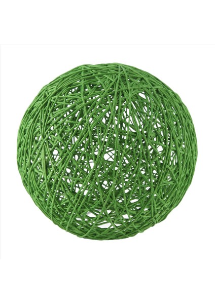 Yeşil Bambu Rattan ve Jute Ball Avize Bireysel Yaratıcılık Küresel Rattan Yuva Abajur (Yurt Dışından)