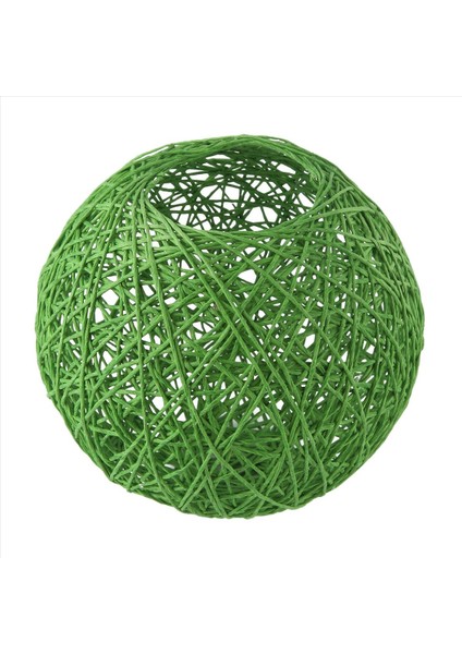 Yeşil Bambu Rattan ve Jute Ball Avize Bireysel Yaratıcılık Küresel Rattan Yuva Abajur (Yurt Dışından) fırsatları