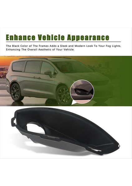 Araba Foglight Sürüş Lambası Çarşısı Chrysler Pacifica Için 2017-2020 Sis Kapak Lambası 68229006AA 68229007AA (Yurt Dışından) modelleri