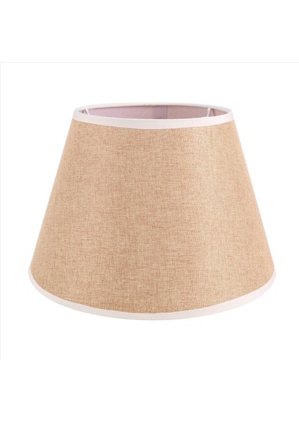 Masa Lambası Aksesuarlar E27 Keten Başucu Lambası Duvar Lambası Zemin Lambası Gölgesi Düşük Çapı 30CM Sarı (Yurt Dışından)