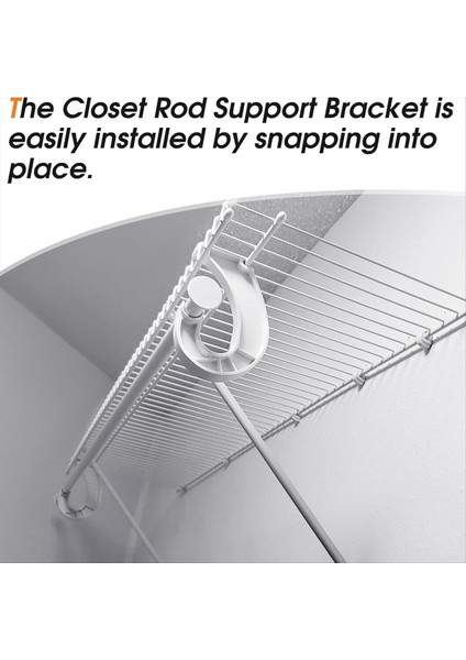 10 Adet Asılı Dolap Çubuğu Desteği Dolap Raf Çubuğu Tutucu Asma Giysiler Için J Şeklinde Dolap Braketleri Dolaplar Depolama (Yurt Dışından) fırsatları