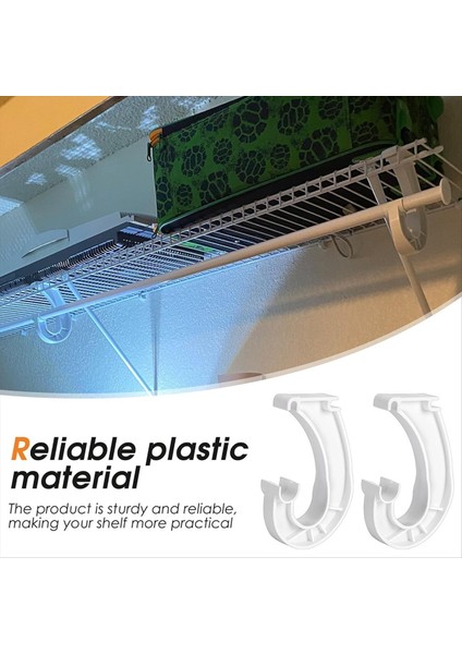 10 Adet Asılı Dolap Çubuğu Desteği Dolap Raf Çubuğu Tutucu Asma Giysiler Için J Şeklinde Dolap Braketleri Dolaplar Depolama (Yurt Dışından) indirimleri