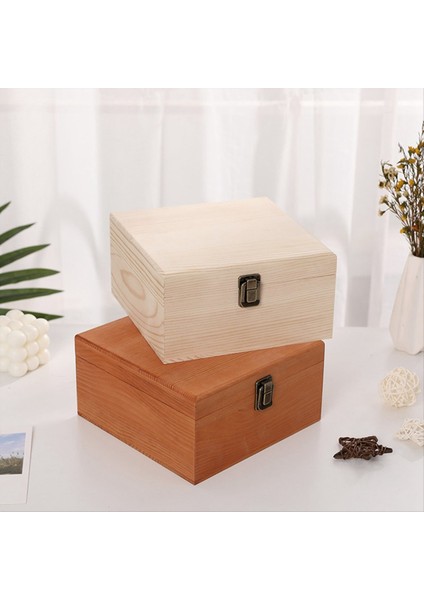 Ahşap Depolama Kutusu Kutusu Düğün Şeker Kutusu Flip Kutusu Nedime Kutusu Ahşap Renk (Yurt Dışından) fırsatları
