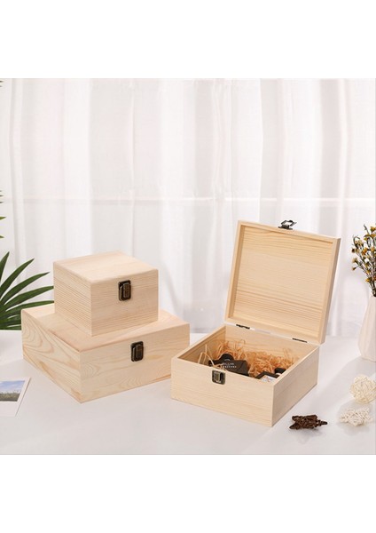 Ahşap Depolama Kutusu Kutusu Düğün Şeker Kutusu Flip Kutusu Nedime Kutusu Ahşap Renk (Yurt Dışından) indirimleri