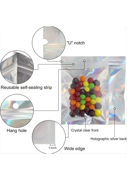 Yeniden Kapatılabilir Radyasyon Film Çantası Kendinden Kapalı Çanta Şeker Şeker Santong Takı Güzellik Depolama Çantası 15X10CM (Yurt Dışından) modelleri