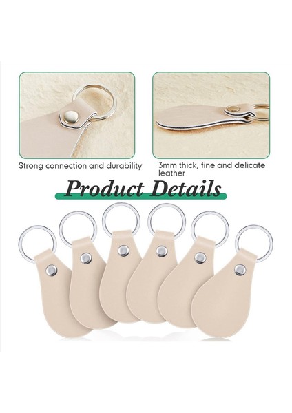 60 Pcs Dıy Craft Için Deri Anahtar Kiti Pu Deri Anahtar Fobs Pikişli Boşluklar ve Graving Anahtarlık Için Anahtar Yüzükler (Yurt Dışından) fiyatları