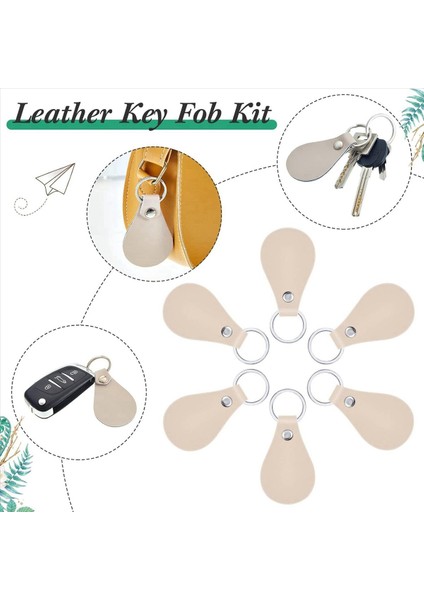 60 Pcs Dıy Craft Için Deri Anahtar Kiti Pu Deri Anahtar Fobs Pikişli Boşluklar ve Graving Anahtarlık Için Anahtar Yüzükler (Yurt Dışından) indirimleri