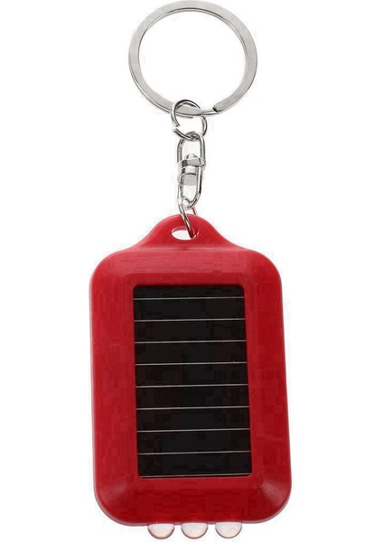 10X Mini Güneş Gücü Şarj Edilebilir 3led Flashlight Anahtar Key Zinciri Işık Torç Yüzüğü Yeni - Kırmızı (Yurt Dışından) indirimleri