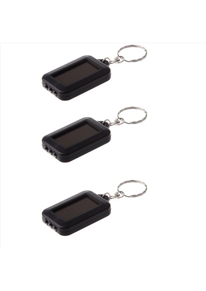 3x Güneş Enerjili LED El Feneri / Anahtarlık (Yurt Dışından)