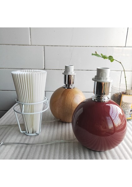 2x Pleats Abrajad Masa Lambası Daimi Lambalar Japon Tarzı Pileli Abajur Yaratıcı Masa Lambası Yatak Odası Lambaları -A (Yurt Dışından) fiyatları